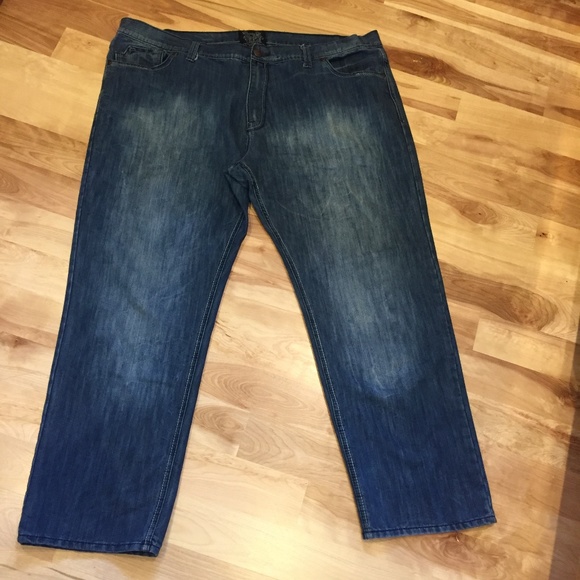 Denim Jeans Big & Tall Mens Relaxed Distressed - Picture 1 of 8